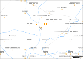 map of La Clotte