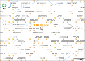 map of Lac Nègre