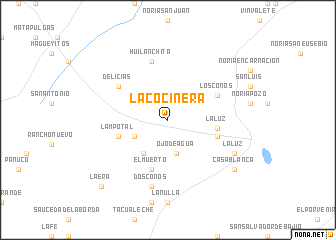 map of La Cocinera