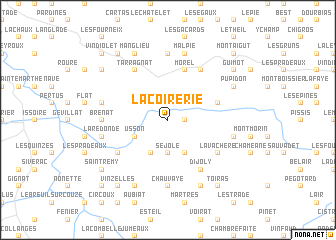 map of La Coirerie