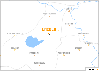 map of La Cola