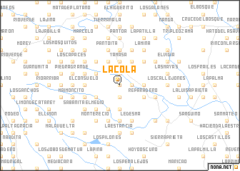 map of La Cola