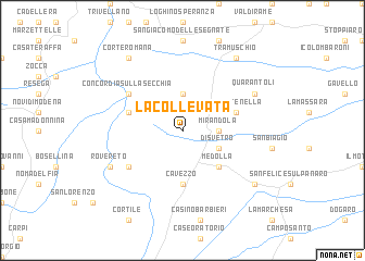 map of La Collevata