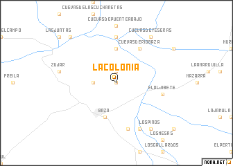 map of La Colonia