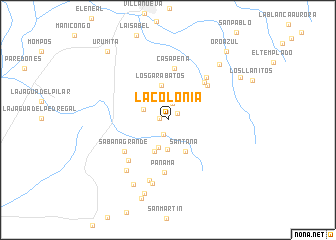 map of La Colonia