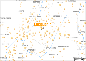 map of La Colonia