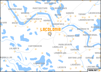 map of La Colonia