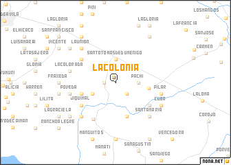 map of La Colonia