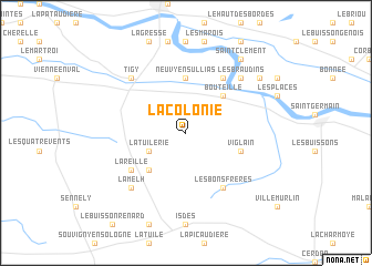 map of La Colonie