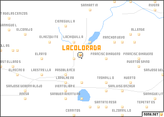 map of La Colorada