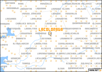 map of La Colorada