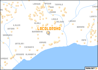 map of Lacoloroho