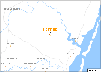 map of La Coma