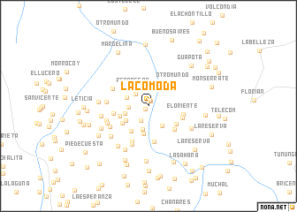 map of La Comoda