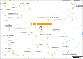 map of La Comunidad