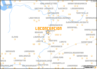 map of La Concepción