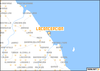 map of La Concepción