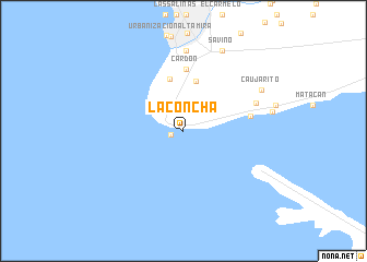 map of La Concha