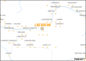 map of La Conche