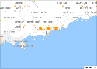 map of La Condamine