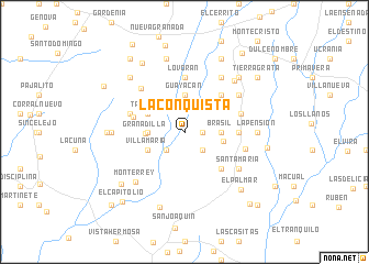 map of La Conquista