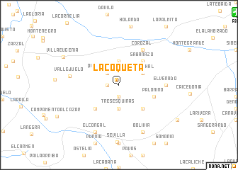 map of La Coqueta