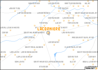 map of La Cormière