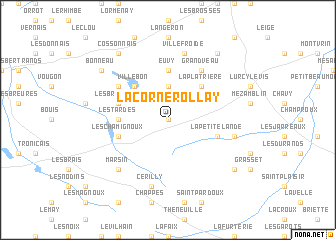 map of La Corne Rollay