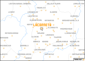 map of La Corneta