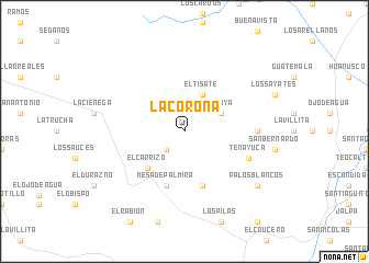 map of La Corona