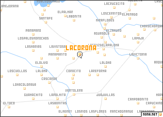 map of La Corona