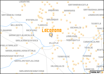 map of La Corona