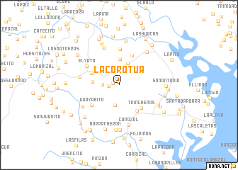 map of La Corotúa