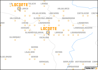 map of La Corte