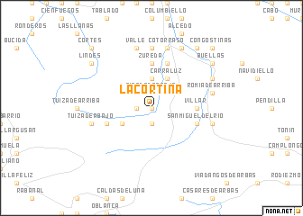 map of La Cortina