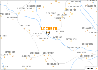 map of La Costa