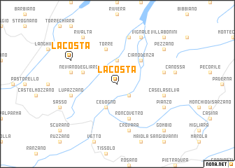 map of La Costa