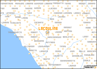 map of La Couline