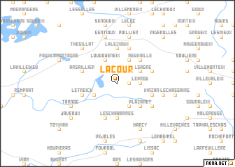 map of La Cour