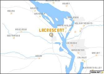 map of La Crescent