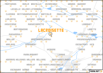 map of La Croisette
