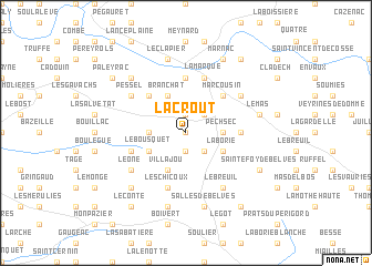 map of La Crout