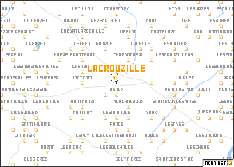 map of La Crouzille