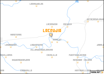 map of La Crujía