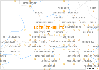map of La Cruz Chiquita