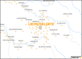 map of La Cruz del Gato