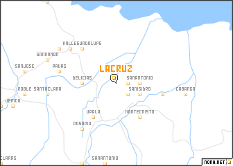 map of La Cruz