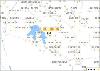 map of La Cubana