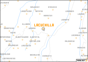 map of La Cuchilla