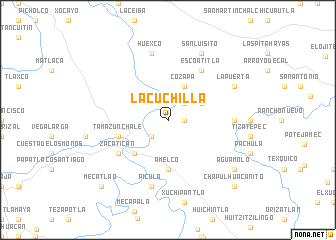 map of La Cuchilla
